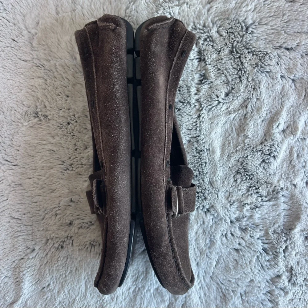 Prada Men’s Brown Suede Loafers Size 39.5